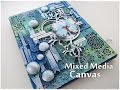 Texture Mixed Media Canvas Tutorial ♡ Maremi's Small Art ♡