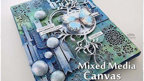 Texture Mixed Media Canvas Tutorial ♡ Maremi
