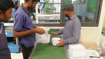 LITAI TTF520 white PP lid full automatic plastic thermoforming machine