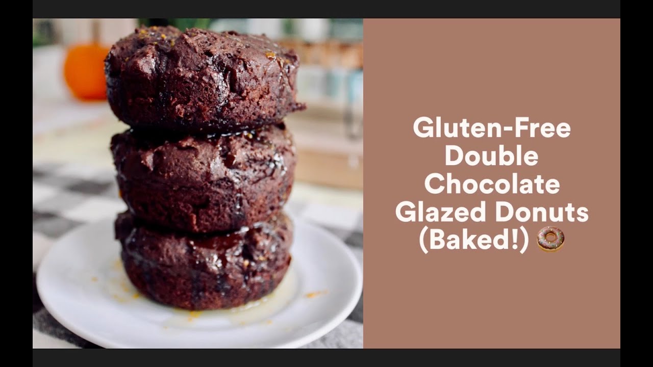 Baked Chocolate Cake Glazed Donuts (Gluten Free) - Basics with Bails