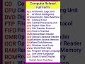 Ultimate Guide to Computer Full Forms for Competitive Exams 📚