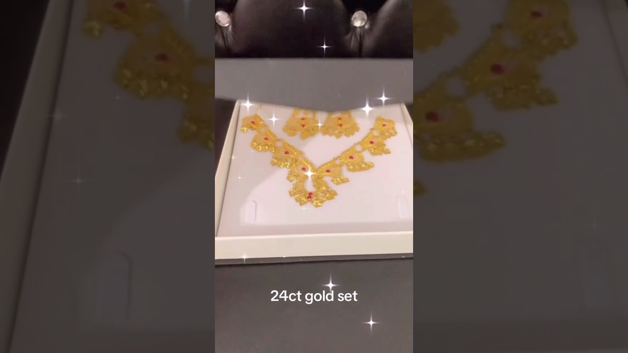 24ct Gold Necklace Set 🤩