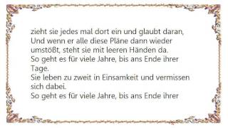 Die Toten Hosen - Erdenkt Sie Denkt Lyrics