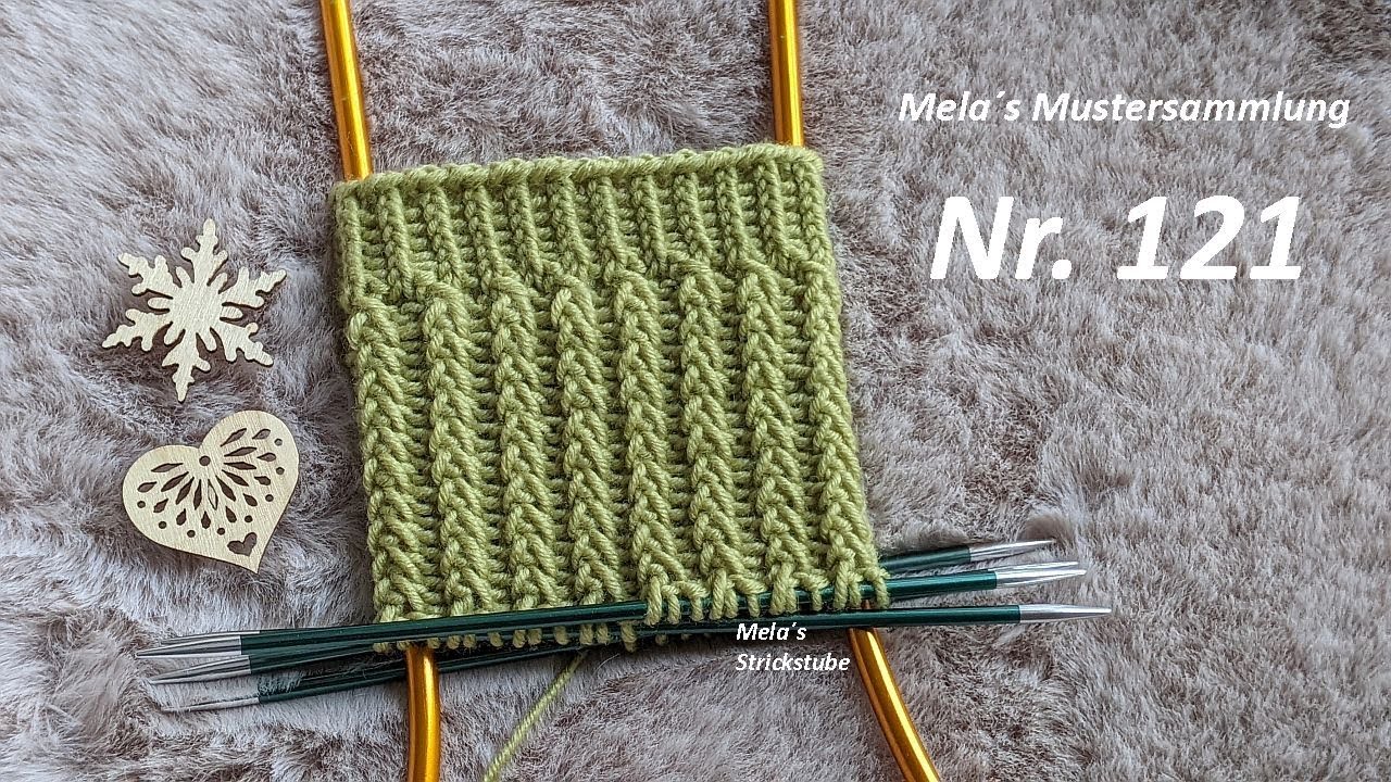 Sockenmuster Nr. 121 - Strickmuster in Runden stricken / knitting sock pattern
