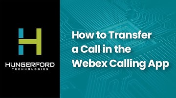 How to Transfer a Call in the Webex Calling App