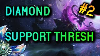 SUPPORT Thresh S8 Diamond Full Gameplay #2 - League of Legends