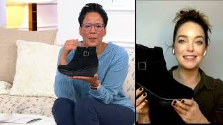 Skechers Suede Parallel Wedge Ankle Boots - Day Date on QVC