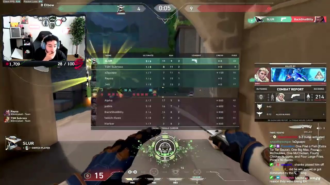 Subroza's Reaction to Unbelievable 1v5 Cypher Clutch 😲🤯