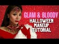 Glam &amp; Bloody Halloween Makeup | Rebecca Nobrega