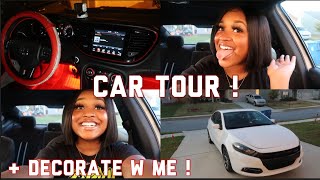 I BOUGHT MY FIRST CAR AT 17 ! CAR TOUR + DECORATE WITH ME 🥳 | DODGE DART