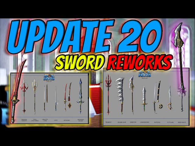 All swords REVAMPED showcase [🔵🔴 BLOX FRUITS UPDATE 20🍊]