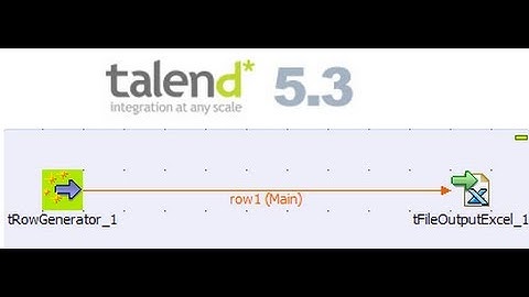 tRowGenerator - Generating Sample Data with Talend