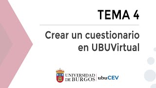Crear un cuestionario en UBUVirtual