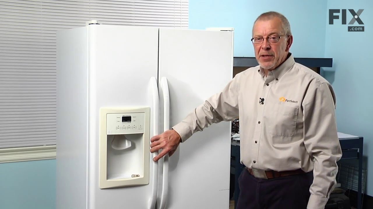 GE Refrigerator Repair – How to replace the Dispenser Light Bulb - 12V ...