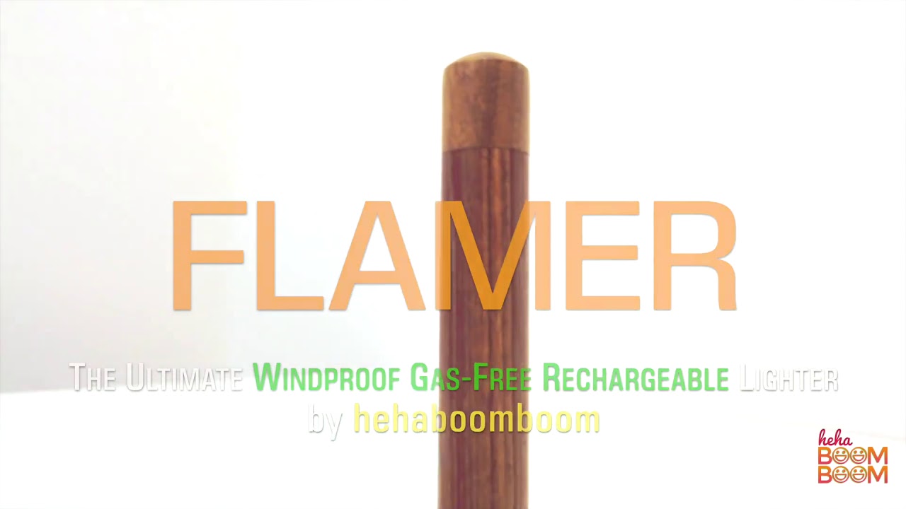 Flamer: Windproof, Rechargeable, Gas-Free Lighter