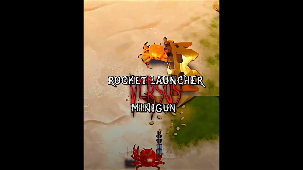 Rocket Launcher VS Minigun Crab Champions Edit YouTube