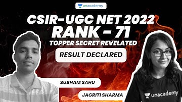 AIR-71 | CSIR-UGC NET 2022 | Topper