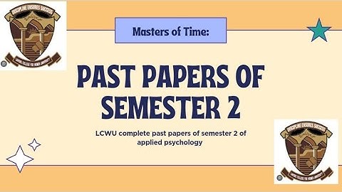 Paper of LCWU of semester 2 #full #examquestions #pastpapers #lcwu #university