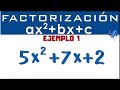 Factorización Trinomio de la forma ax2+bx+c