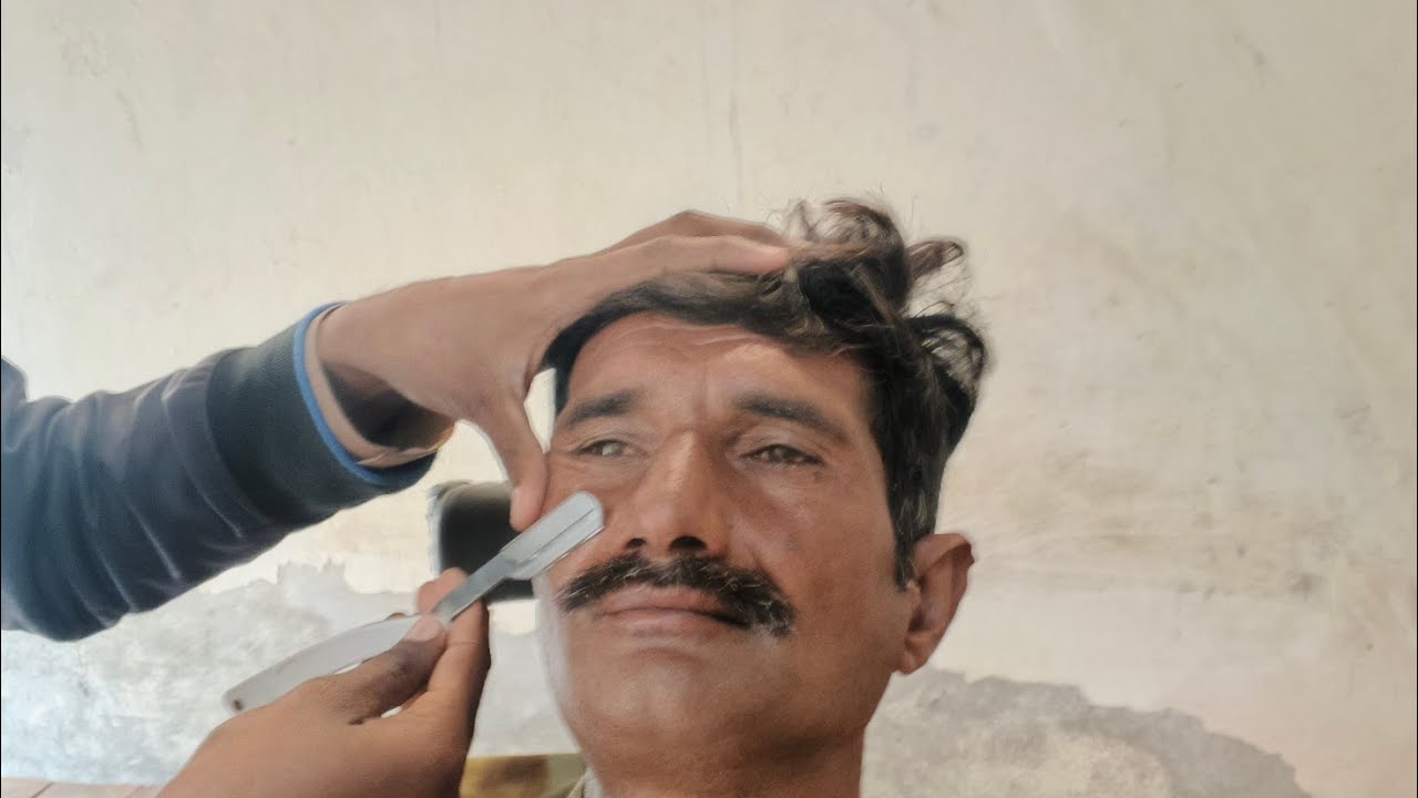 ASMR Fast Shave with Youngest Barber, Full Beard Clean Shaving 🥵