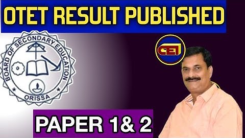 Most Awaited OTET Result Declared || Final Answer key OMR with result of Paper 1 & 2(Arts/Science)✌️