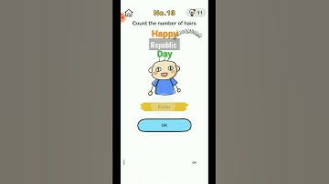 #shorts #brainout //count the number of hair