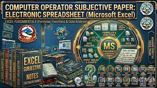 Computer Operator Subjective Paper || Electronic Spreadsheet (Ms. Excel )