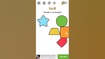 Create a rectangle.. Brain out level 5 solution🤗