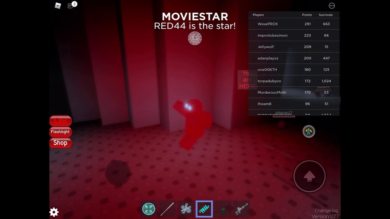 Roblox Midnight Horrors RED44 is the star! (Moviestar) YouTube