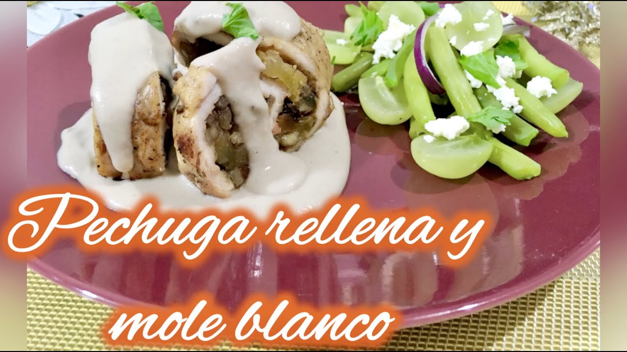 LA CENA DE NAVIDAD 🥂🎄🪅🎄PECHUGAS RELLENAS CON MOLE BLANCO!  DELICIOSO!! 👌🏼👩🏼‍🍳🤩😋🙂