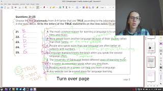 Trinity College London ISE I Reading & Writing Task 2 | Stream 002