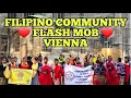 FILIPINO COMMUNITY SA AUSTRIA  GINULAT ANG SYUDAD NG VIENNA SA KANILANG "SURPRISE FLASH MOB"