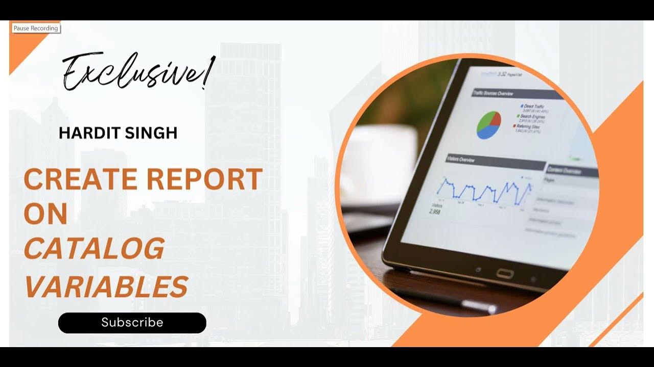 How to create Report on Catalog Variables in ServiceNow? YouTube
