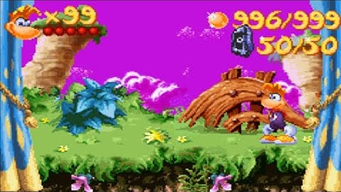 Rayman 3 - GBA - Cheat Codes #emulator #cheatcodes #gba