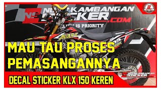 Decal sticker Honda CRF 150 L abu abu Merah Stiker Full Body