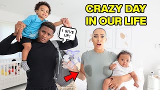 A CRAZY DAY IN OUR LIVES AS PARENTS! *2 Under 2*