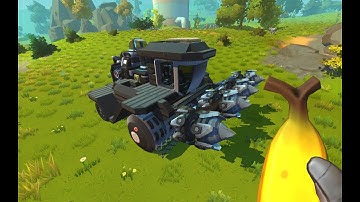 Scrap Mechanic Survival | The Rock Mower - Rock Harvester