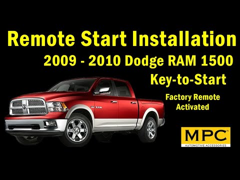 2009-2010 Dodge RAM 1500용 원격 시작 설치 - 시작 키 - 가스