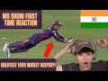 Clueless American Reacts to MS DHONI - INSANE WICKET KEEPING SKILLS & HIGHLIGHTS -