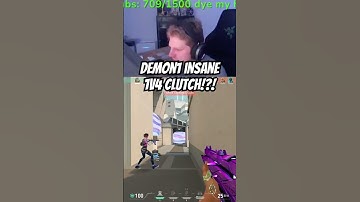 Demon1 krijgt een GEKKE 1v4 CLUTCH om het spel af te sluiten!!! #valorant