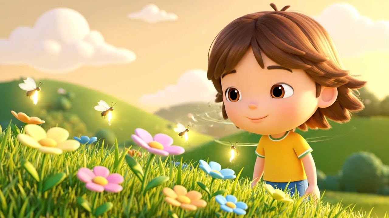 Five Tiny Fireflies Blinking Together | Nursery Rhymes for Kids and Baby Songs