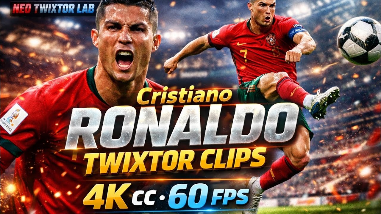 🔥 Ronaldo Twixtor 4K CC 60FPS ⚡ Smooth Clips Pack 🚀 #Ronaldo #Twixtor #4K60FPS