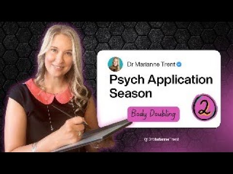 Body Doubling for Psychology Application Season – Accountability Session #2 #bodydoubling #dclinpsy