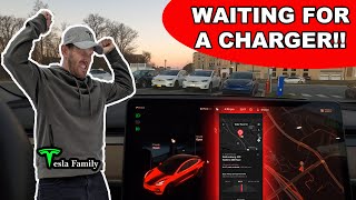 WAITING FOR A FAST CHARGER? | Tesla Supercharging