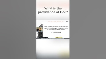 What is the providence of God? #shorts #theology #providence