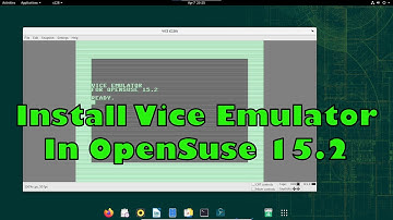 Install VICE Emulator in OpenSuse 15.2