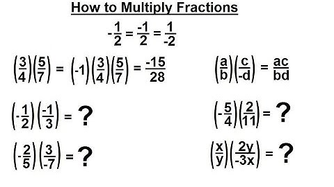 ALGEBRA & PRE-ALGEBRA REVIEW: Ch 1 (12 of 53) How to Multiply Fractions