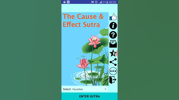 Cause And Effect Sutra