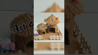make mini artificial house with coconut peel #art #diy #easy #shortvideo #shorts #ytshorts