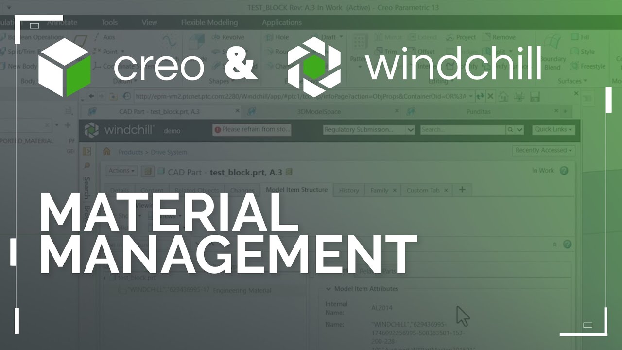 Material Management with Windchill & Creo | Creo 13 - YouTube